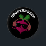 Badge Rond 5 Cm Drop The Beet Funny Music Veggie Pun Dark BG<br><div class="desc">Drop The Beet Funny Music Veggie Pun features a cute beet grooving to the beat in glasses and headphones . Perfect pun gift for family and friends who love cute music beet puns.</div>