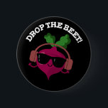 Badge Rond 5 Cm Drop The Beet Funny Music Veggie Pun Dark BG<br><div class="desc">Drop The Beet Funny Music Veggie Pun features a cute beet grooving to the beat in glasses and headphones . Perfect pun gift for family and friends who love cute music beet puns.</div>
