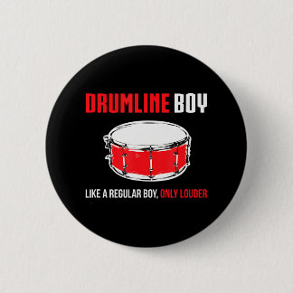 Badge Rond 5 Cm Drum Boy Funny Mignonne Marching Band