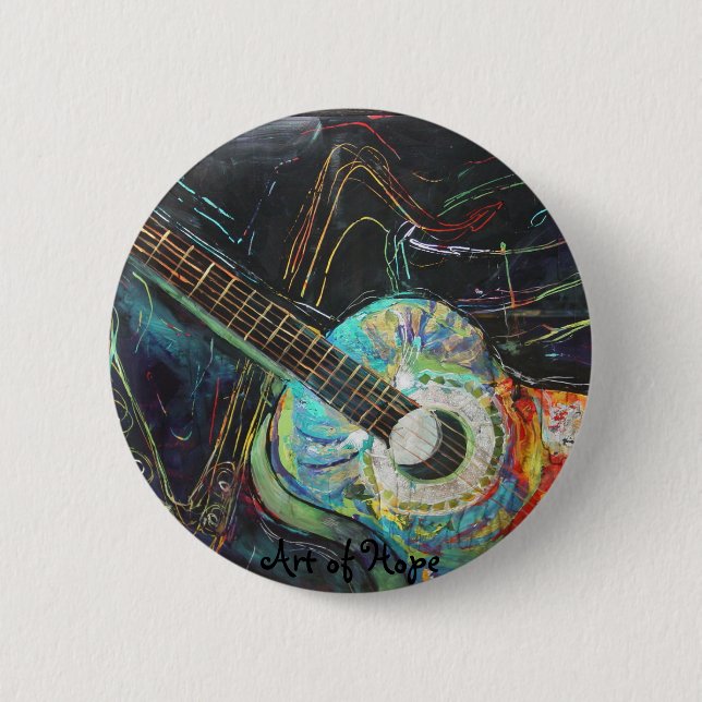 Badge Rond 5 Cm DSC04225, art d'espoir (Devant)