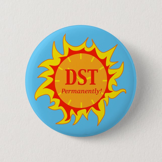Badge Rond 5 Cm DST Économie permanente de lumière du jour (Devant)