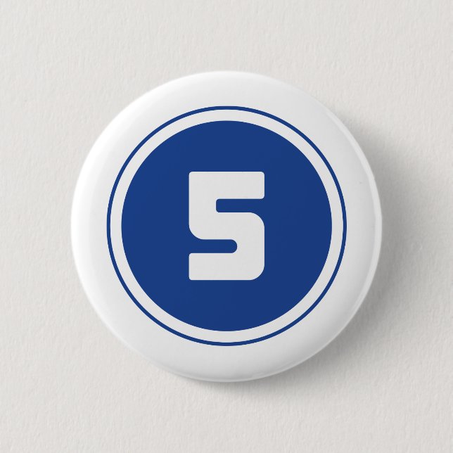 Badge Rond 5 Cm ## du ## 5 (Devant)