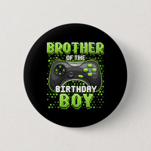 Badge Rond 5 Cm Du jeu vidéo de correspondance du garçon d'anniver