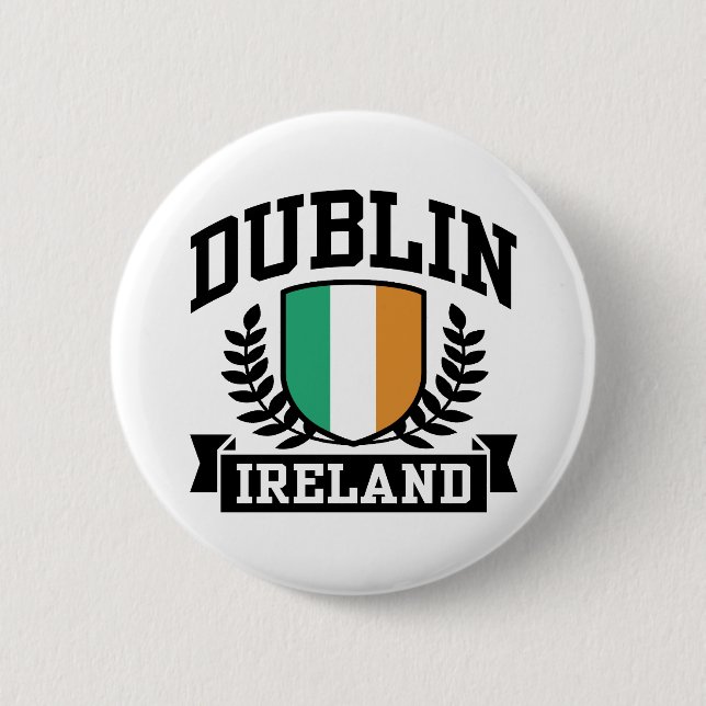 Badge Rond 5 Cm Dublin (Devant)
