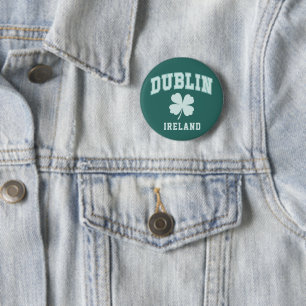 Badge Rond 5 Cm Dublin Irlande