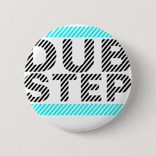 Badge Rond 5 Cm Dubstep cyan