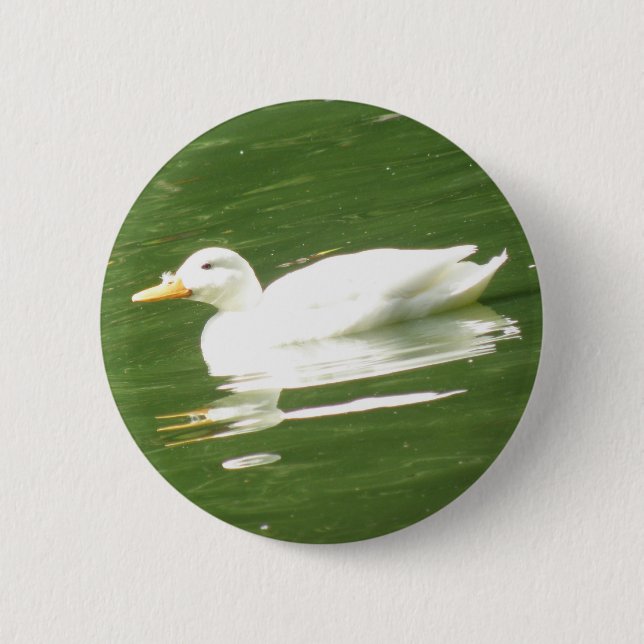 Badge Rond 5 Cm Duck on the water Button (Devant)