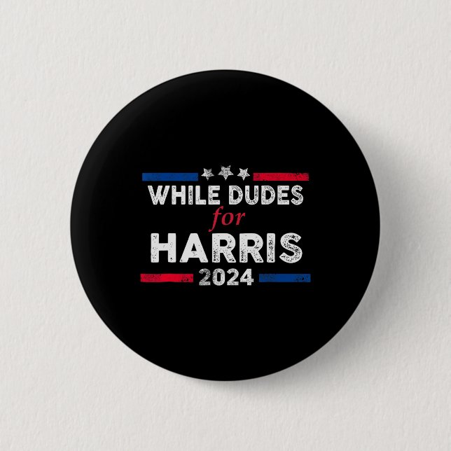 Badge Rond 5 Cm Dudes pour Kamala Harris 4 (Devant)
