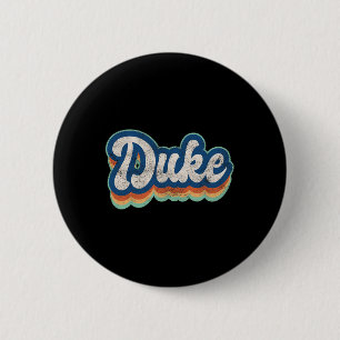Badge Rond 5 Cm Duke Prénom Garçon Style Vintage les années 70 80s