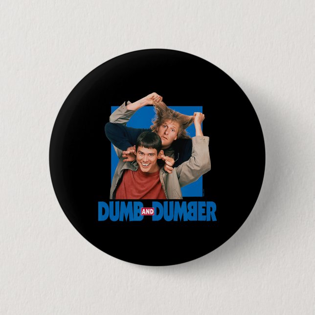 Badge Rond 5 Cm Dumb Et Dumber - Lloyd Christmas Et Harry Dunne (Devant)