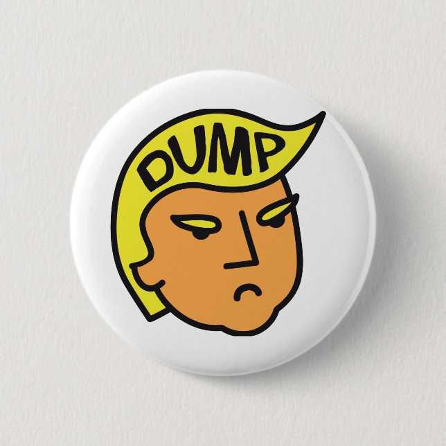 Badge Rond 5 Cm Dump Trump (Devant)