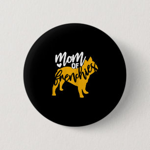 Badge Rond 5 Cm D'Un Bulldog Français 1