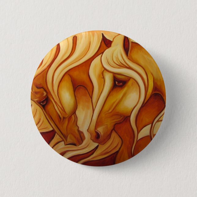 Badge Rond 5 Cm Duo d'or (Devant)