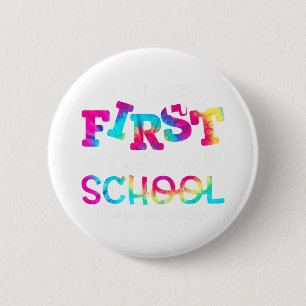 Badge Rond 5 Cm Dye Paraprofessionnel Joyeux Premier Jour De L'Éco