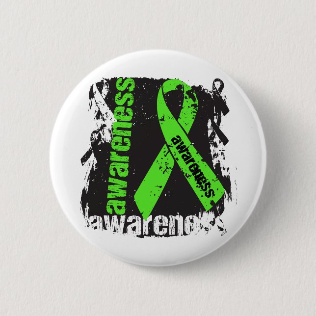 Badge Rond 5 Cm Dystrophie musculaire Grunge Ribbon (Devant)