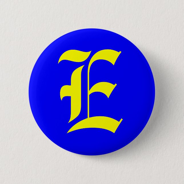 BADGE ROND 5 CM E - ANCIEN ANGLAIS (Devant)