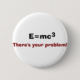 Badge Rond 5 Cm E=mc3