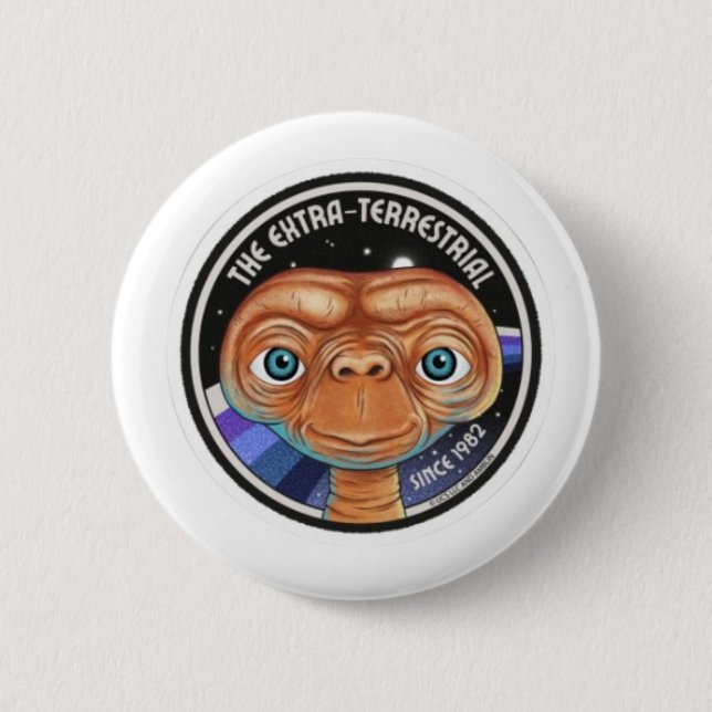 Badge Rond 5 Cm E.T. Le Terrestre Extra Depuis 1982 (Devant)
