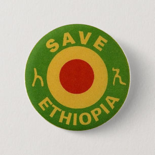 BADGE ROND 5 CM E.W.F. INC. - ÉCONOMIES ETHIOPIE - BOUTONS