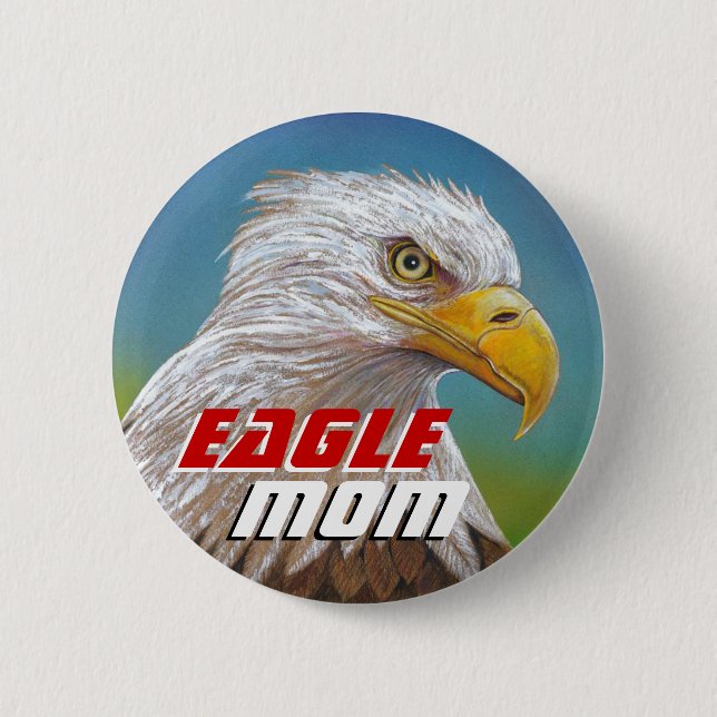 Badge Rond 5 Cm EAGLE SPIRIT - Bouton Maman (Devant)