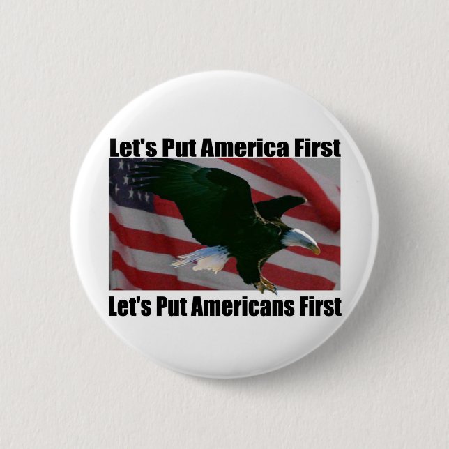 Badge Rond 5 Cm Eagle sur le bouton de patrouille (Devant)