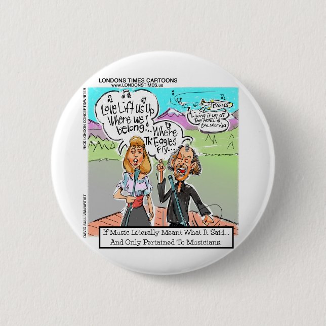 Badge Rond 5 Cm Eagles Fly? Funny Mugs Tees Cards Gifts & More (Devant)