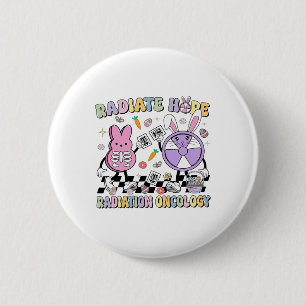 Badge Rond 5 Cm Easter Radiate Hope Radiation Oncologie Infirmière