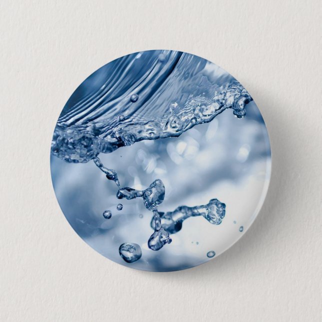 Badge Rond 5 Cm Eau (Devant)