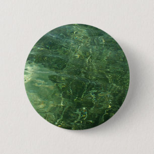 Badge Rond 5 Cm Eau au-dessus de l'herbe marine II (bleu et vert) 