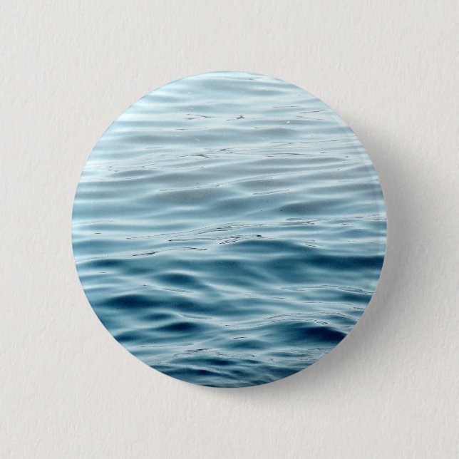 Badge Rond 5 Cm Eau bleue ondulée (Devant)