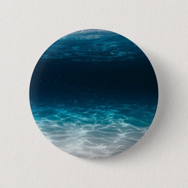 Badge Rond 5 Cm Eau de mer sous la mer (Devant)