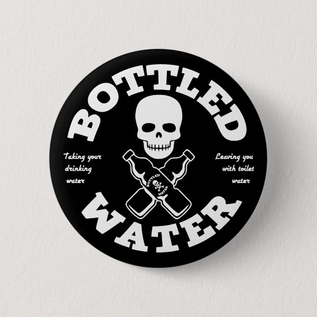 Badge Rond 5 Cm Eau en bouteille (Devant)