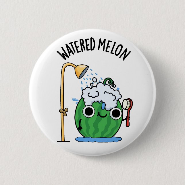 Badge Rond 5 Cm Eau Melon Funny Watermelon Pun (Devant)