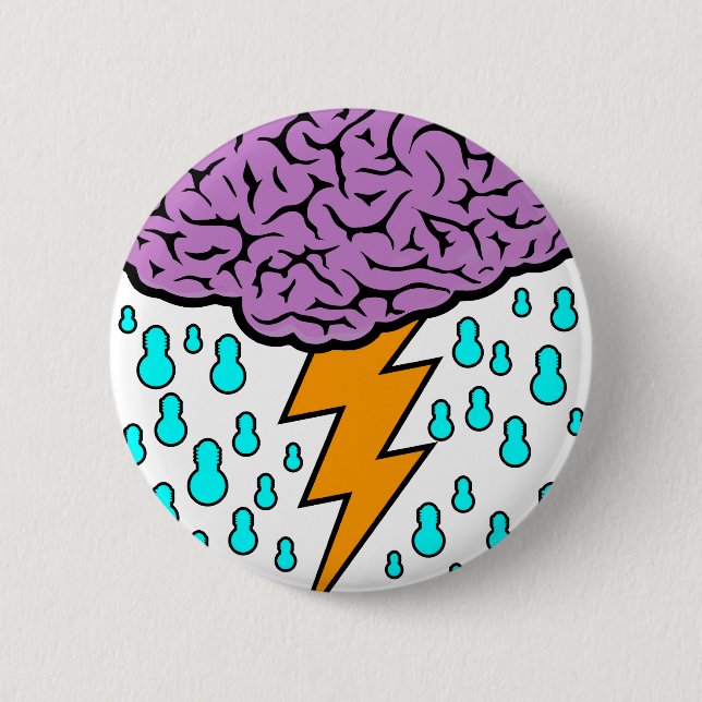 Badge Rond 5 Cm Échange d'idées (Devant)