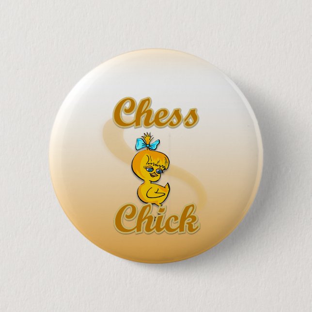 Badge Rond 5 Cm Échecs (Devant)