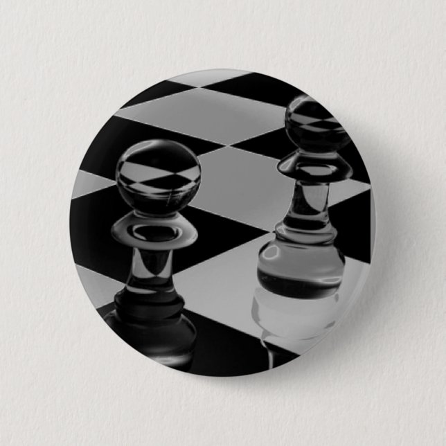 Badge Rond 5 Cm Échecs (Devant)