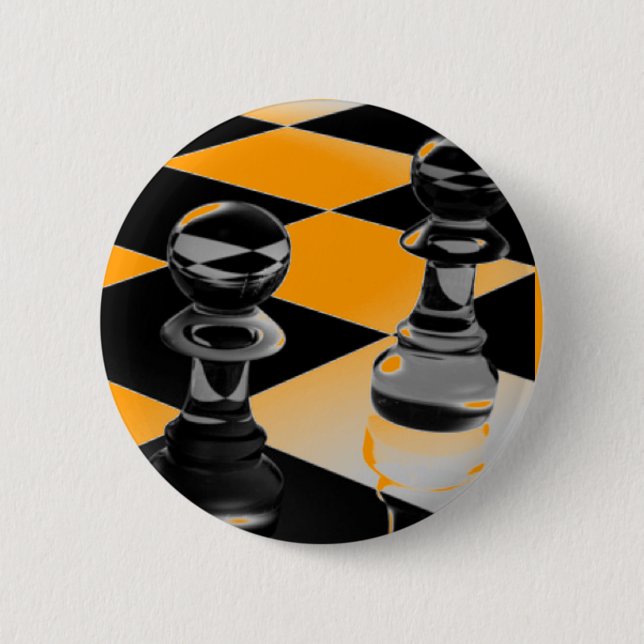 Badge Rond 5 Cm Échecs (Devant)