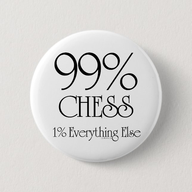 Badge Rond 5 Cm Échecs de 99% (Devant)