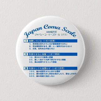 Badge Rond 5 Cm Échelle de coma du Japon