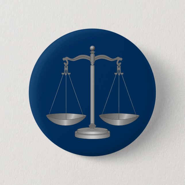 Badge Rond 5 Cm Échelles de justice (Devant)