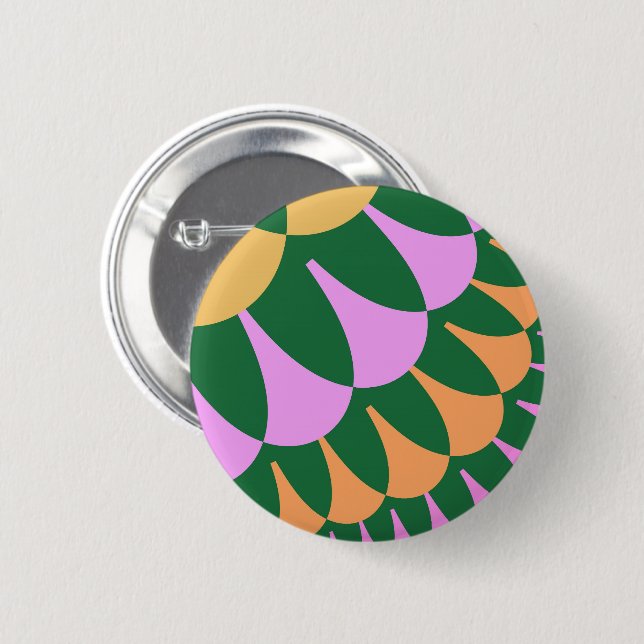 Badge Rond 5 Cm Echelles orange et verte (Devant & derrière)
