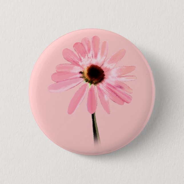 Badge Rond 5 Cm Echinacea purpurea (Devant)