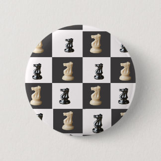 Badge Rond 5 Cm Échiquier du Roi