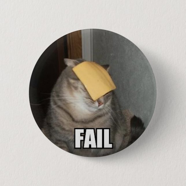 BADGE ROND 5 CM ÉCHOUER (Devant)