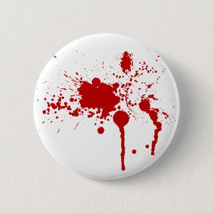 Badge Rond 5 Cm Éclaboussure de sang
