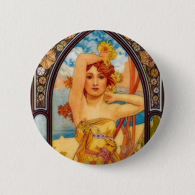 Badge Rond 5 Cm Éclat du jour/lumière de jour (Devant)