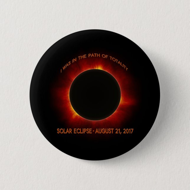 Badge Rond 5 Cm Éclipse solaire (Devant)
