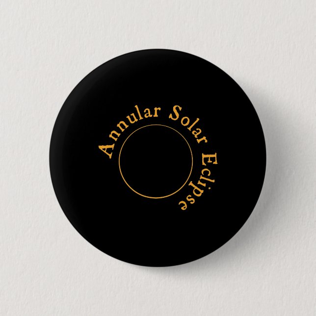 Badge Rond 5 Cm Éclipse solaire annuelle (Devant)