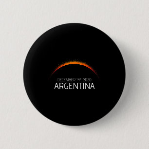 Badge Rond 5 Cm éclipse solaire Argentine 2020 Argentine éclipse s