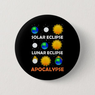 Badge Rond 5 Cm Éclipse solaire Éclipse lunaire Enseignant de scie
